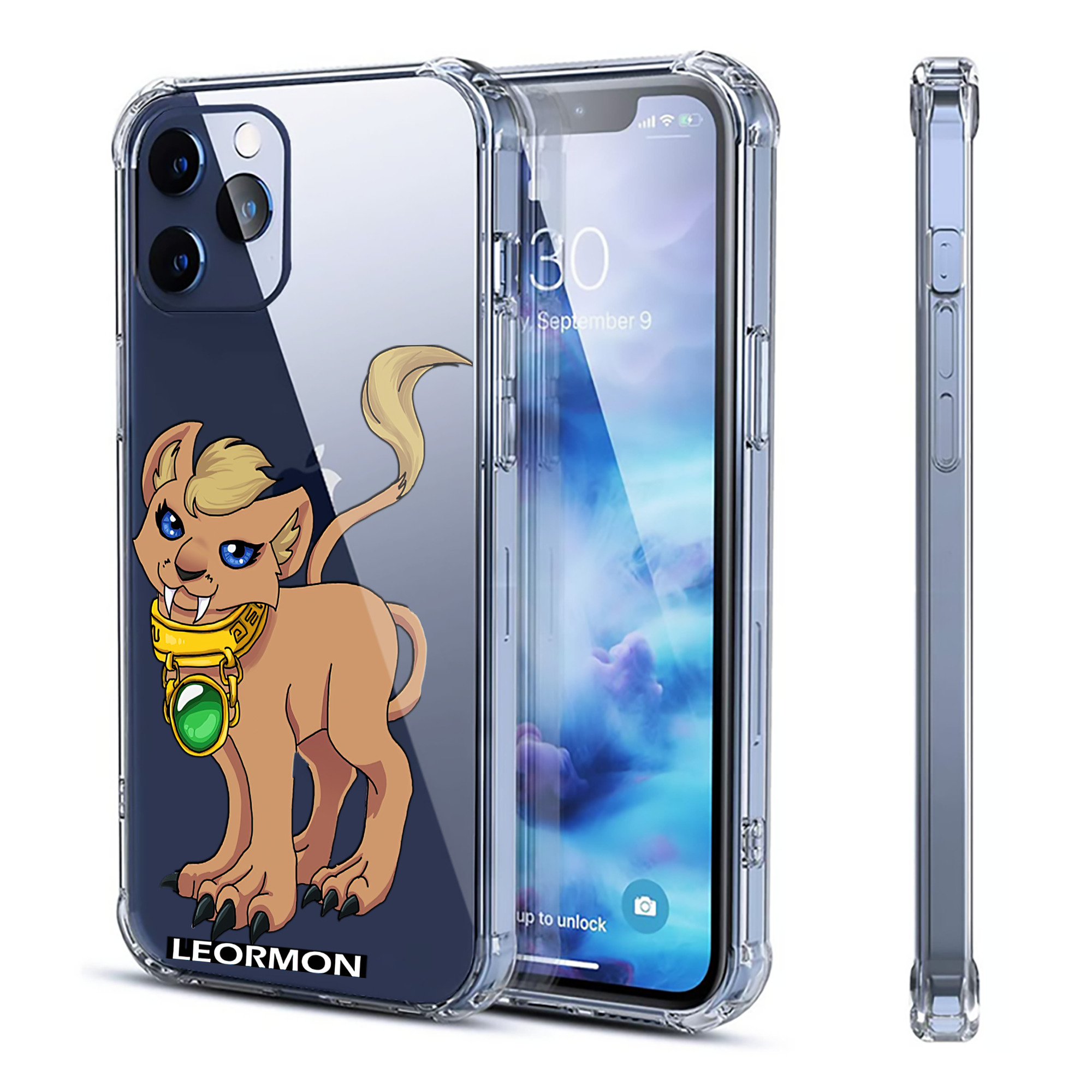 （画像用） Digimon デジタルモンスター/デジモン 【iPhone 12シリーズ対応】透明スマホケース（クリアソフトケース）